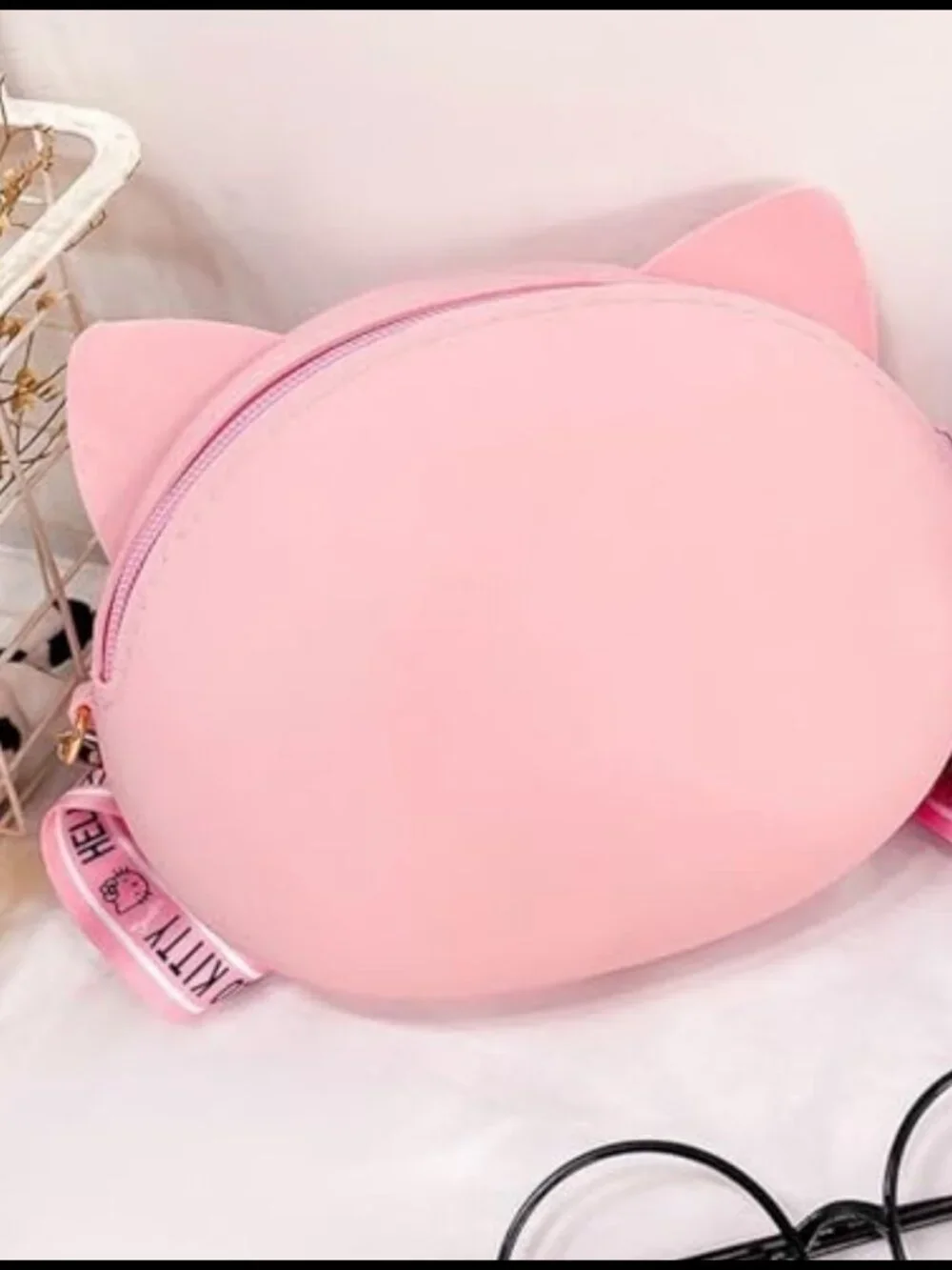 Soft Silicone Coin Purse Crossbody Bag with Adjustable Strap